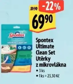 Albert Spontex Ultimate Clean Set Utěrky z mikrovlákna nabídka