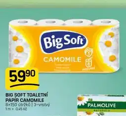 Flop BIG SOFT TOALETNÍ PAPÍR CAMOMILE 8x150 útržků nabídka