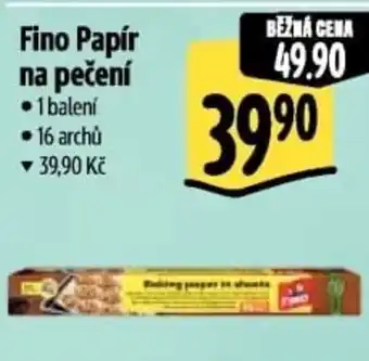 Albert Fino Papír na pečení nabídka