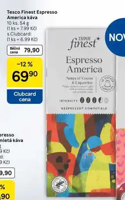 Tesco Tesco Finest Espresso America káva, 10 ks nabídka