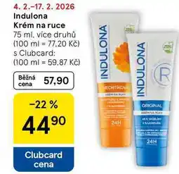 Tesco Indulona Krém na ruce, 75 ml, více druhů nabídka