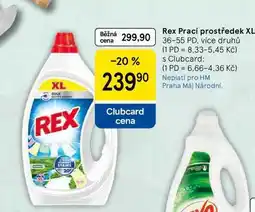 Tesco Rex Prací prostředek XL, 36-55 PD, více druhů nabídka