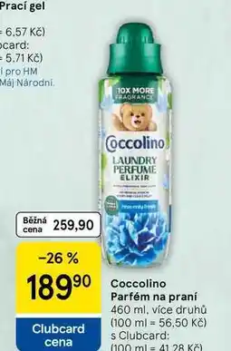 Tesco Coccolino Parfém na praní, 460 ml, více druhů nabídka