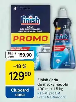 Tesco Finish Sada do myčky nádobí, 400 ml + 1,5 kg nabídka