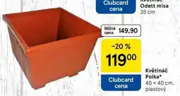 Tesco Květináč Polka, 40 x 40 cm. plastový nabídka