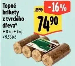 Albert Topné brikety z tvrdého dřeva nabídka