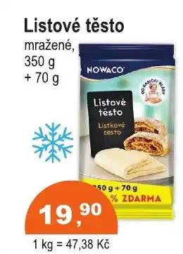 COOP DISKONT Nowaco Listové těsto nabídka