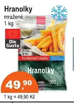 COOP DISKONT Hranolky mražené nabídka
