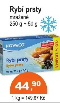 COOP DISKONT Nowaco Rybí prsty mražené nabídka
