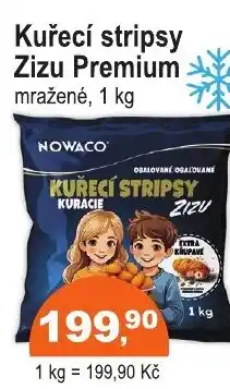 COOP DISKONT Nowaco Kuřecí stripsy Zizu Premium nabídka