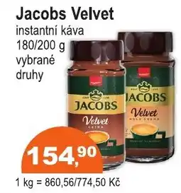 COOP DISKONT Jacobs Velvet instantní káva nabídka
