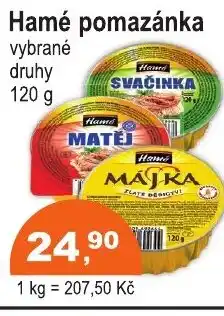 COOP DISKONT Hamé pomazánka nabídka