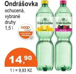 COOP DISKONT Ondrášovka ochucená nabídka