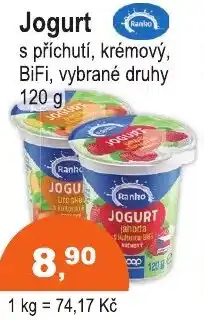 COOP DISKONT Ranko Jogurt s příchutí, krémový, BiFi nabídka