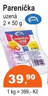 COOP DISKONT Ranko Parenička uzená nabídka