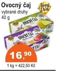 COOP DISKONT Ovocný čaj nabídka