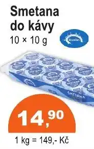 COOP DISKONT Ranko Smetana do kávy nabídka