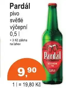 COOP DISKONT Pardál pivo světlé výčepní nabídka