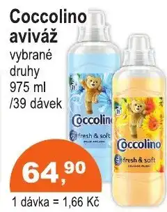 COOP DISKONT Coccolino aviváž nabídka