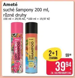 Teta Ameté suché šampony 200 ml nabídka