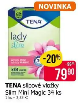 Teta TENA slipové vložky Slim Mini Magic 34 ks nabídka