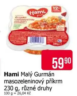 Teta Hami Malý Gurmán masozeleninový příkrm nabídka