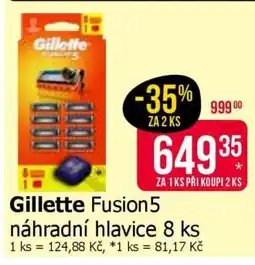 Teta Gillette Fusion5 náhradní hlavice 8 ks nabídka