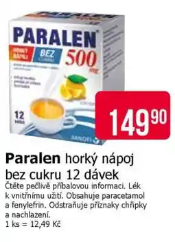 Teta Paralen horký nápoj bez cukru 12 dávek nabídka