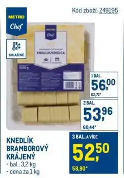 Makro KNEDLÍK BRAMBOROVÝ KRÁJENÝ nabídka