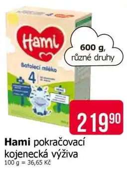Teta Hami pokračovací kojenecká výživa nabídka