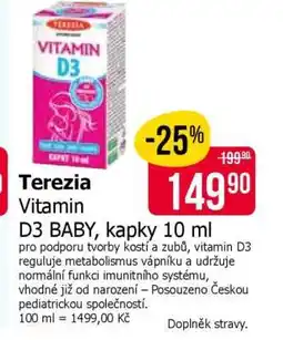 Teta Terezia Vitamin D3 BABY kapky 10 ml nabídka