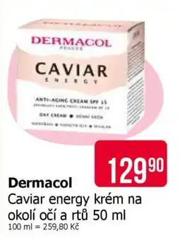 Teta Dermacol Caviar energy krém na okolí očí a rtů 50 ml nabídka