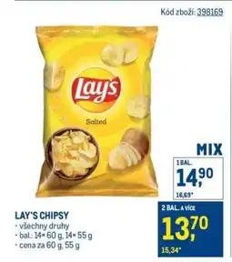 Makro Lay’s Chipsy nabídka