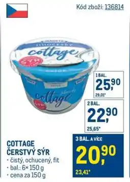 Makro Cottage čerstvý sýr nabídka