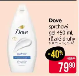Teta Dove Sprchový gel • 450 ml nabídka