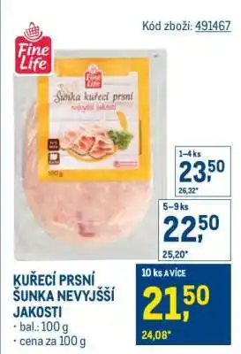 Makro KUŘECÍ PRSNÍ ŠUNKA NEJVYŠŠÍ JAKOSTI nabídka