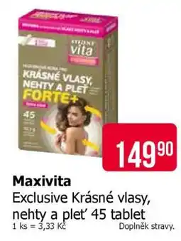 Teta Maxivita Exclusive Krásné vlasy, nehty a pleť 45 tablet nabídka