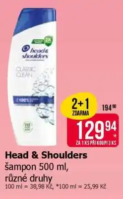 Teta Head & Shoulders nabídka