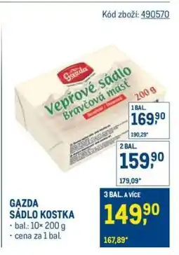 Makro GAZDA SÁDLO KOSTKA nabídka
