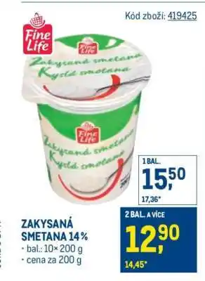 Makro Zakysaná smetana 14 % nabídka