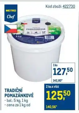Makro Tradiční pomazánkové nabídka