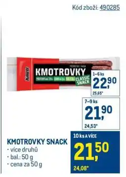 Makro Kmotrovky SNACK nabídka