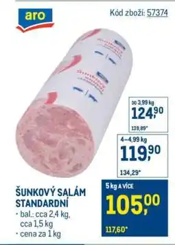 Makro Šunkový salám standardní nabídka