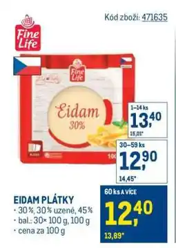 Makro Eidam plátky nabídka