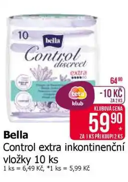 Teta Bella Control Extra inkontinenční vložky 10 ks nabídka