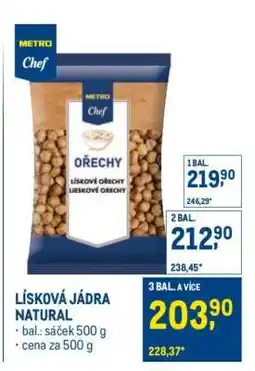 Makro Lísková jádra natural nabídka