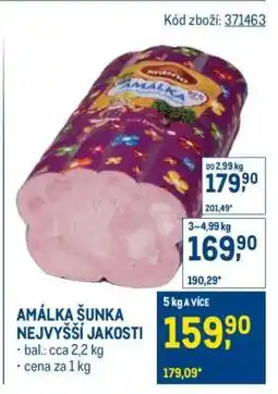 Makro Amálka šunka nejvyšší jakosti nabídka