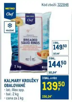 Makro Kalmary kroužky obalované nabídka