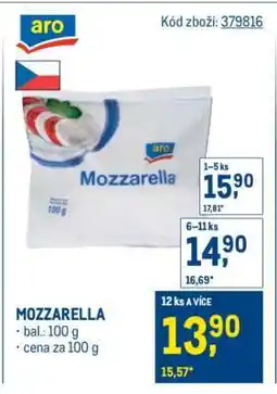 Makro Mozzarella nabídka