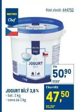 Makro JOGURT BÍLÝ 3,8% nabídka